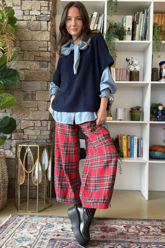 Perfect Chambray Denim Neckerchief Blouse Light